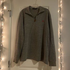 Polo Ralph Lauren gray half zip pullover